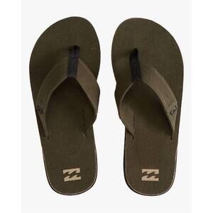 NEW BILLABONG men's overhead hemp slip-on sandals in military